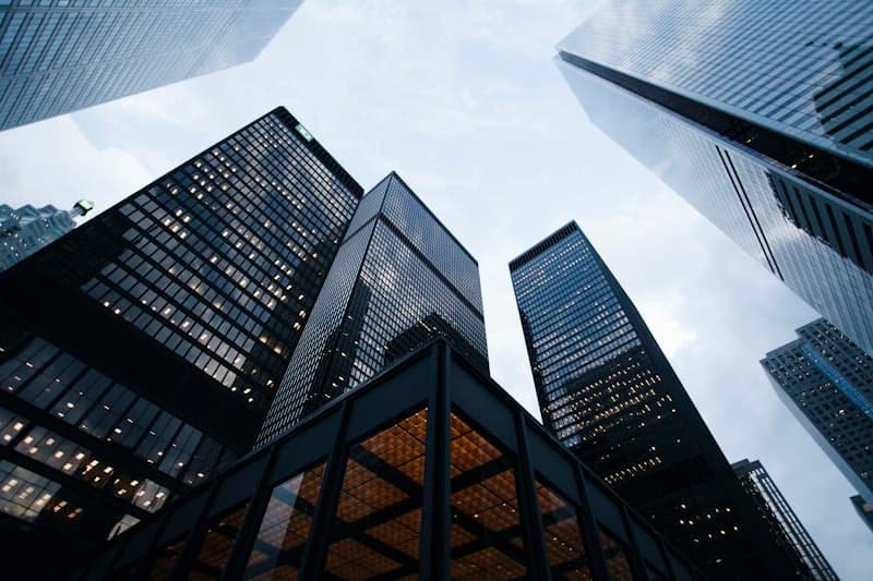Cityscape with tall buildings